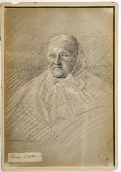 Florence Nightingale in Bed, 1908 by Lady Gleichen